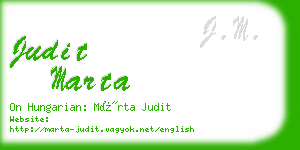 judit marta business card